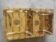Καθρεφτών χρυσή μεταλλινών μαύρη κουζινών πτώση κύπελλων νεροχυτών διπλή σε 3.5mm