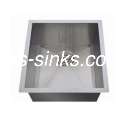 OEM Undermount ατσάλινο νεροχύτη μαγειρική 14-1/2 * 17 'εσωτερικό μέγεθος Single Bowl με αποχέτευση