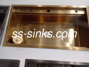 304 Ατσάλι Single Big Bowl Workstation χειροποίητο νεροχύτη κουζίνας