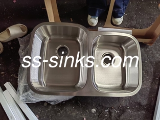 1.0mm 1.2mm πάχος Υπογείωση Ατσάλινο νεροχύτη Σκηνοειδής σχεδιασμός ντουλαπιού Εύκολη εγκατάσταση