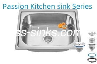 21 εκατοστά βάθος μπολ προπόνηση ανοξείδωτο χάλυβα νεροχύτη 3.5 ίντσες άνοιγμα αποχέτευσης για την απόδοση