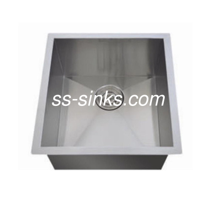 OEM Undermount ατσάλινο νεροχύτη μαγειρική 14-1/2 * 17 'εσωτερικό μέγεθος Single Bowl με αποχέτευση