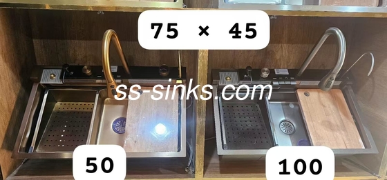 304 Ατσάλι Single Big Bowl Workstation χειροποίητο νεροχύτη κουζίνας