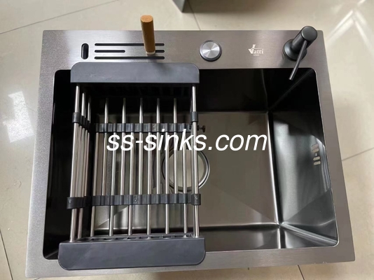 Πολωνικό φινίρισμα Topmount νεροχύτη κουζίνας με 1 μπολ OEM εξωτερικές διαστάσεις περιλαμβάνονται
