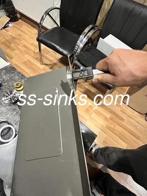 780*430mm κλπ. Σύγχρονη κατασκευή ορθογώνιο νεροχύτη κουζίνας ανοξείδωτο