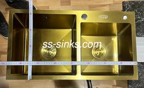 780*430mm κλπ. Σύγχρονη κατασκευή ορθογώνιο νεροχύτη κουζίνας ανοξείδωτο