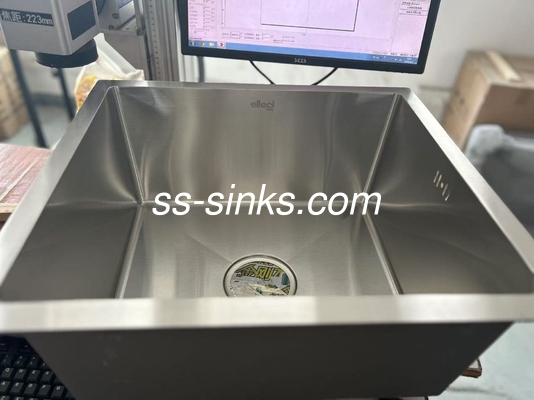 Χάλυβα από ανοξείδωτο χάλυβα Single Bowl Cuisine Sink Undermount Για σύγχρονη και λειτουργική κουζίνα