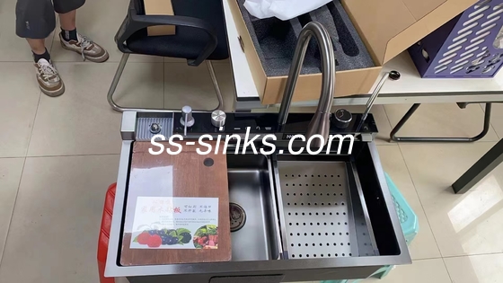 1 Κουζίνα Top Mount νεροχύτη σε 33 * 22 ίντσες Μεγέθος για την οργάνωση της κουζίνας