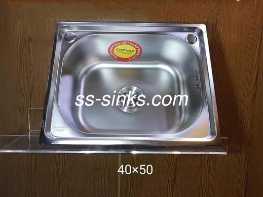 Topmount νεροχύτη μοναδικό μπολ με αποχέτευση 30 X 17 ίντσες μία ή δύο τρύπες για νεροχύτη κουζίνα με αποχέτευση