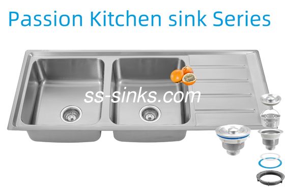 1200 X 500 mm Γωνία ανοξείδωτου χάλυβα νεροχύτη πίσω αποχέτευση τοποθέτηση για το εστιατόριο σας κουζίνα