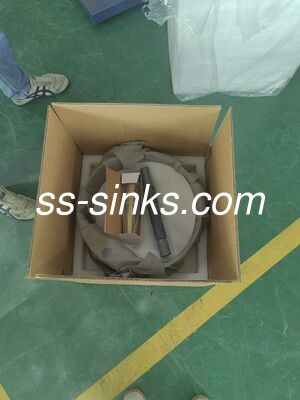 OEM Χρώμα 3mm από ανοξείδωτο χάλυβα 304 στρογγυλή λεκάνη για μπάνιο με βρύση