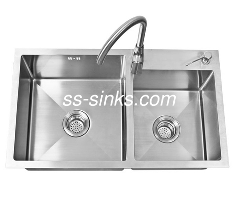 R10 δύο χειροποίητο κύπελλο 3.5mm νεροχυτών νεροχυτών ποδιών ανοξείδωτου λεκανών