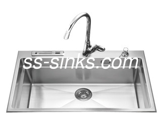 Υψηλή ικανότητα 80cm ενιαία ένδυση νεροχυτών κουζινών τόξων χειροποίητη - ανθεκτική τελειώστε