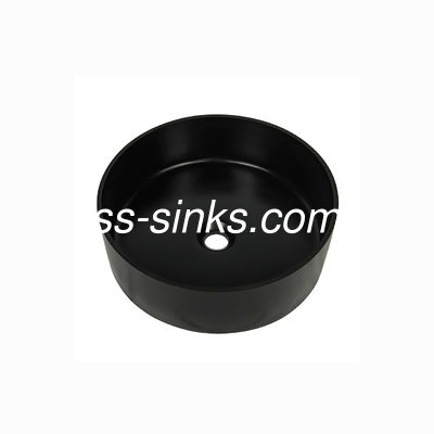 μαύρος χαλαζίας Undermount 410mm γύρω από τον ενιαίο νεροχύτη κουζινών κύπελλων με Splashback