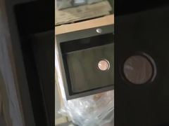 μαύρο χρώμα ανοξείδωτο νεροχύτη χειροποίητο 110mm αποχέτευση